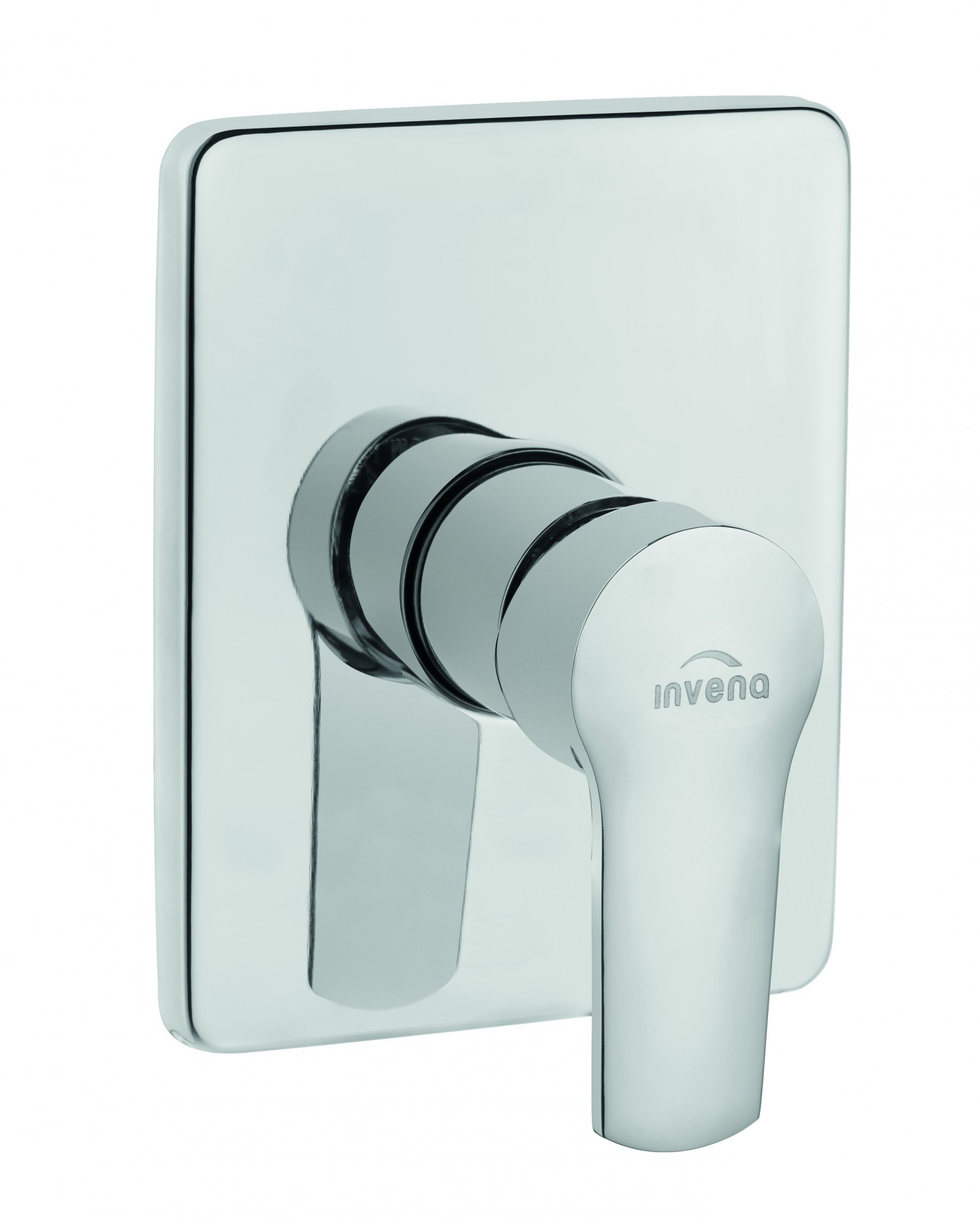 

Змішувач прихованого монтажу Invena Verso BP-82-0K1 однофункційний квадратна розета