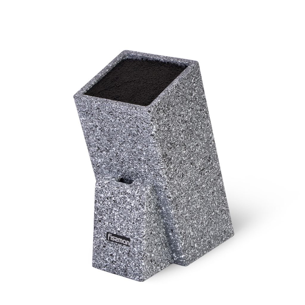 

Подставка для кухонных ножей и ножниц Fissman 11x11x26 см ГРАФИТ (2876)