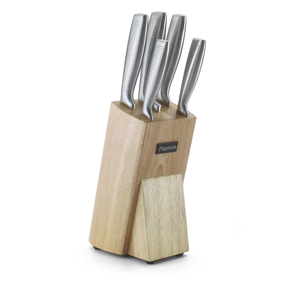 

Набор ножей Fissman BREMEN 6 предметов с подставкой (2688)