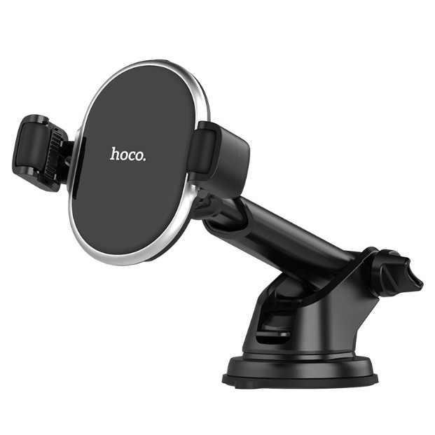 

Автодержатель Hoco S12 with wireless charger black