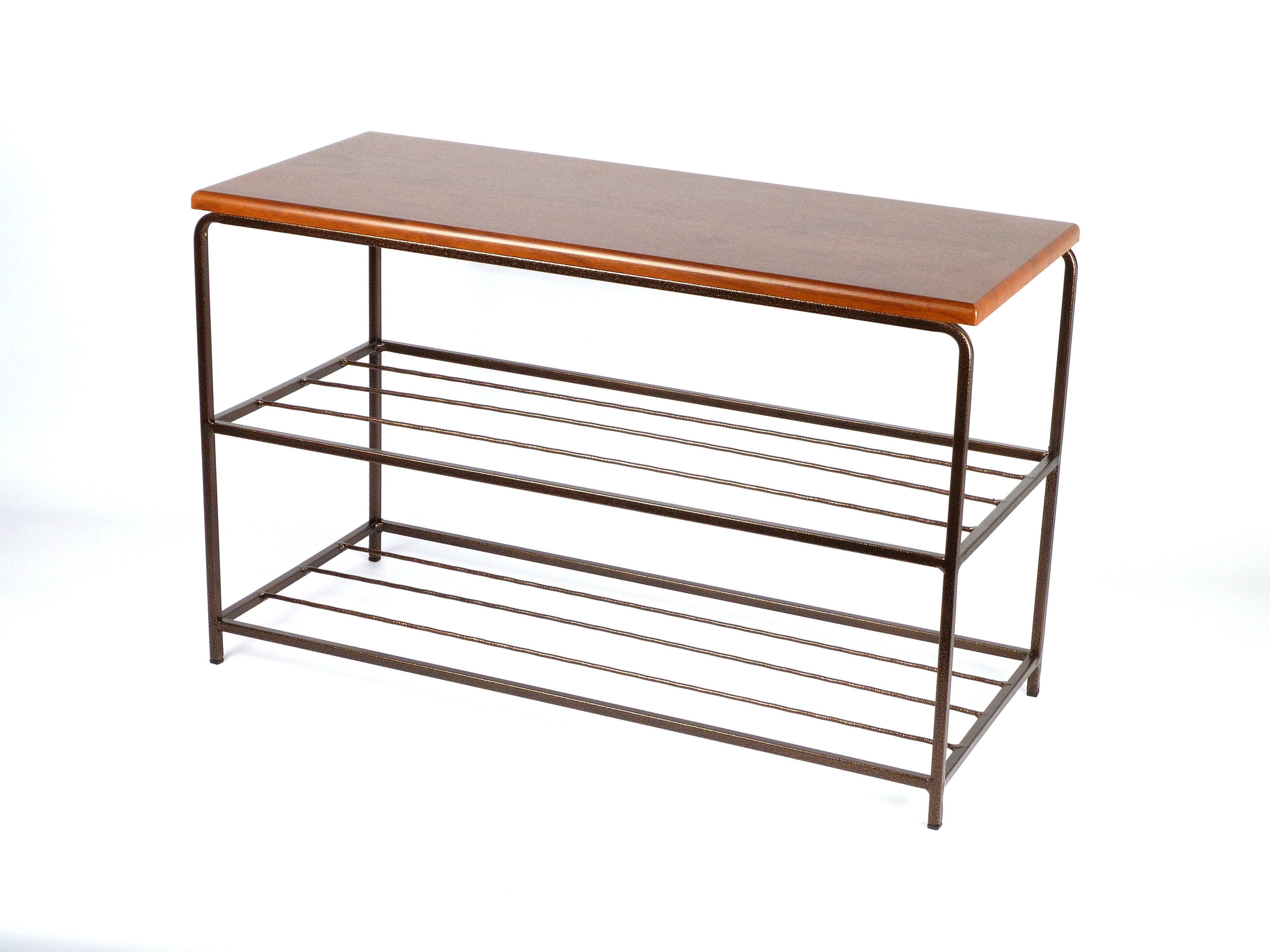

Полка для обуви металлическая кованая Ferrum Soft Grand Copper, 70х30х44см., обувница, в прихожую, гарантия 1 год