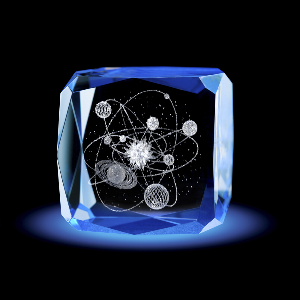 

Кристалл Crystallica граненый "Солнечная система" 6х6х6см