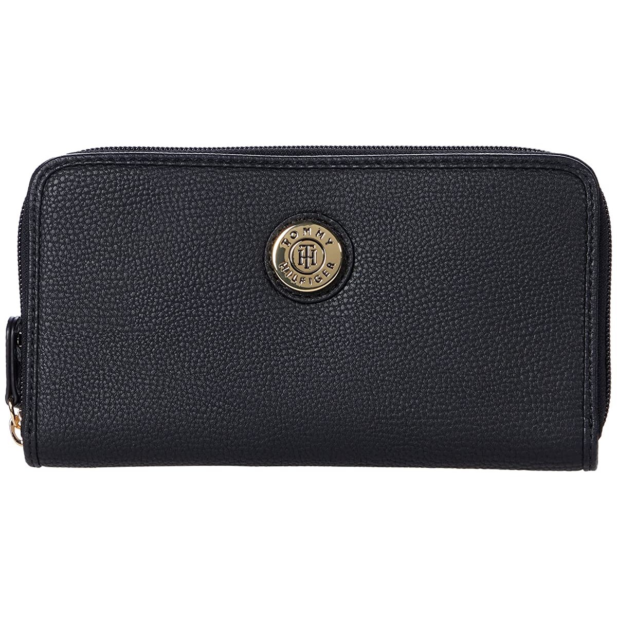 

Кошелек Tommy Hilfiger Signature Large Button Wallet Black, Универсальный