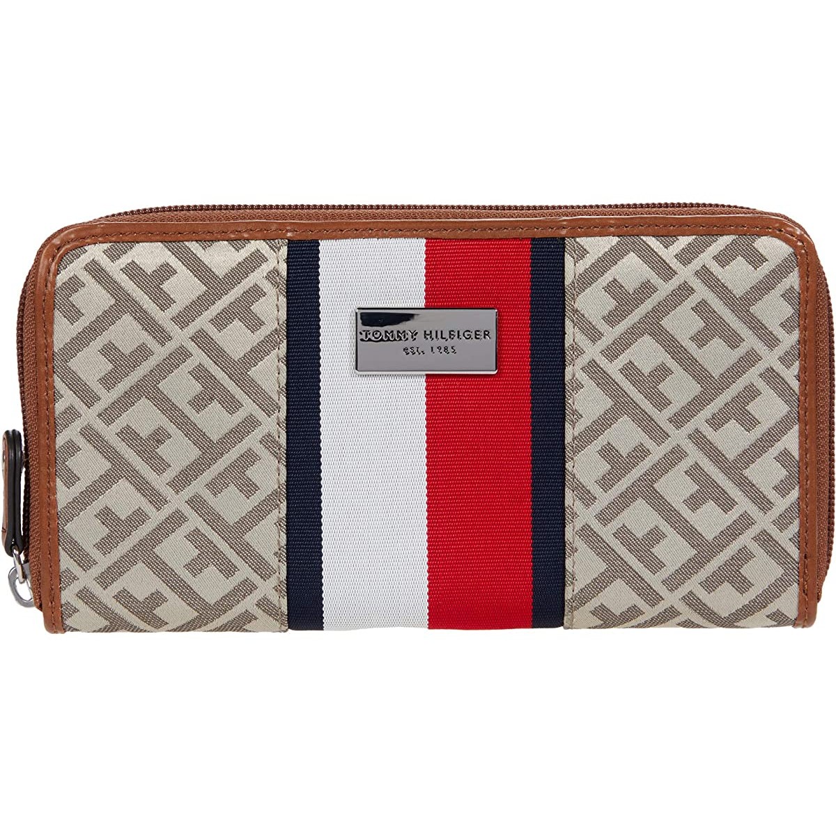 

Кошелек Tommy Hilfiger Prep Club - Zip Around Wallet Tan/Dark/Chocolate, Универсальный