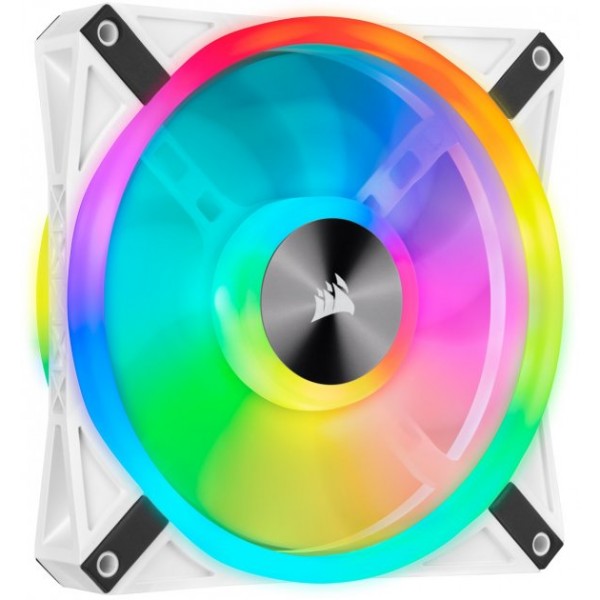 

Вентилятор Corsair iCUE QL140 RGB White (CO-9050105-WW), 140x140x25мм, 4-pin, белый