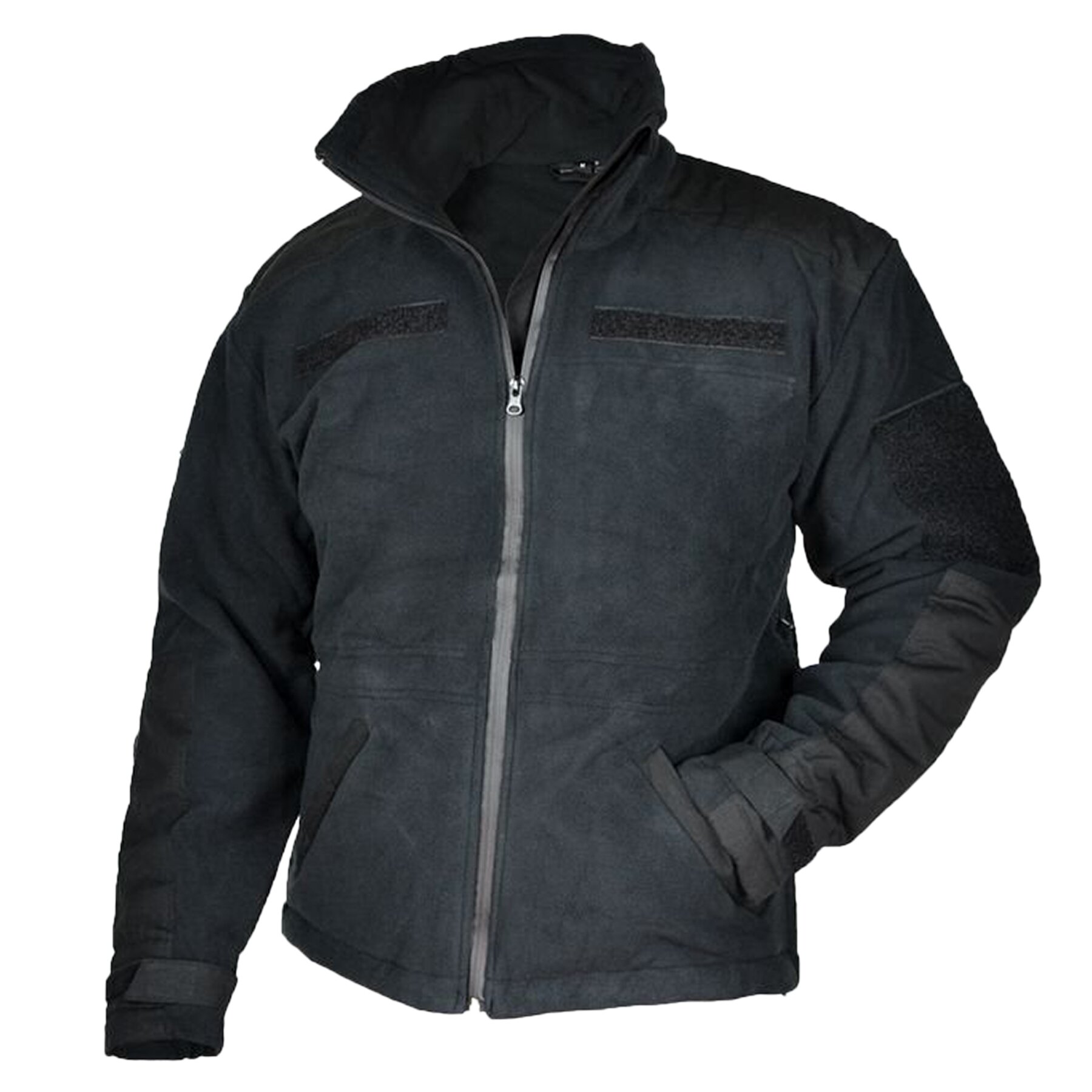 

Куртка флісова Тактична WINDPROOF JACKET FLEECE BLACK Чорний XXL