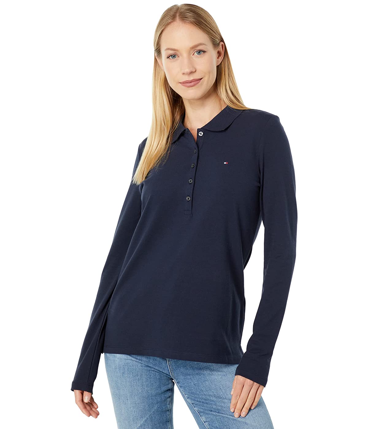 

Поло Tommy Hilfiger Long Sleeve Polo Sky Captain, L (48)