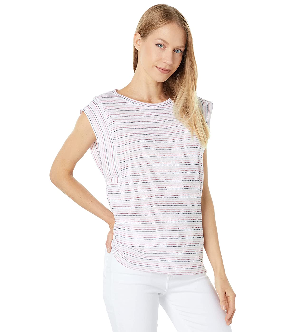 

Футболка Tommy Hilfiger Stripe Top Bright White Combo, M (46)