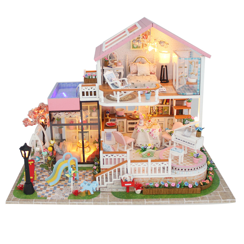 

3D Интерьерный конструктор DIY House Румбокс Hongda Craft "Мечта принцессы" (без купола)