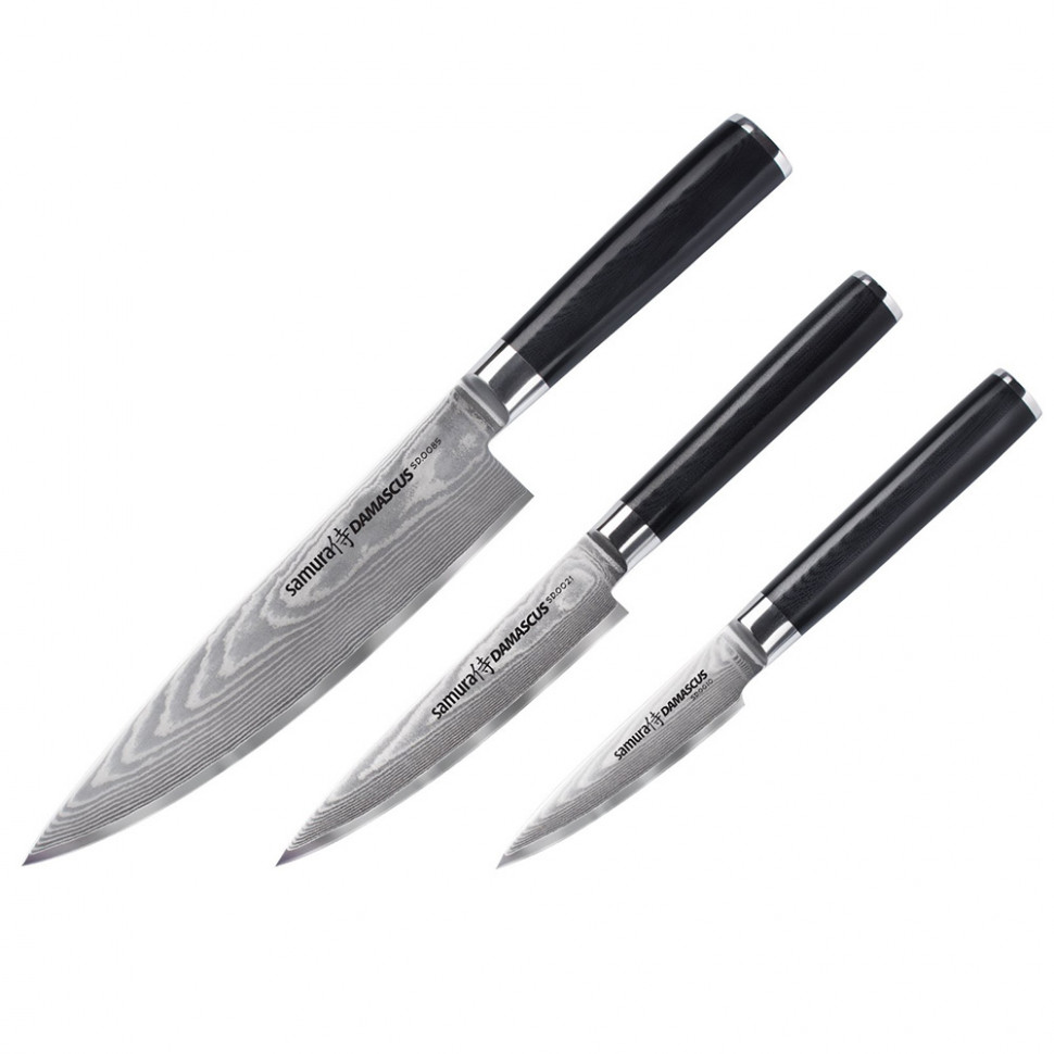 

Набор ножей Samura Damascus 3 шт (SD-0230)