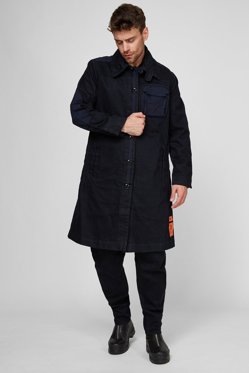 

Мужской темно-синий джинсовый тренч E NPP G-Star RAW M D20090,C836
