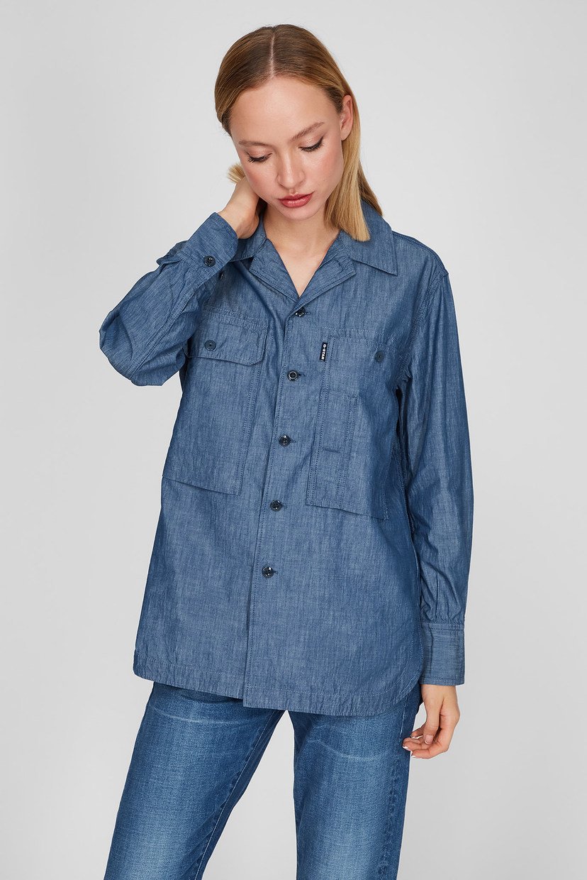 

Женская синяя рубашка Boyfriend G-Star RAW  D20153,C432, Женская синяя рубашка Boyfriend G-Star RAW XS D20153,C432