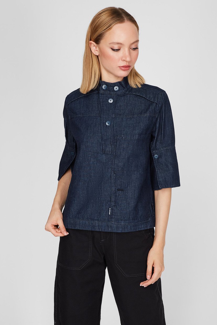 

Женская темно-синяя джинсовая рубашка Workwear shirt G-Star RAW XS D19704,C842