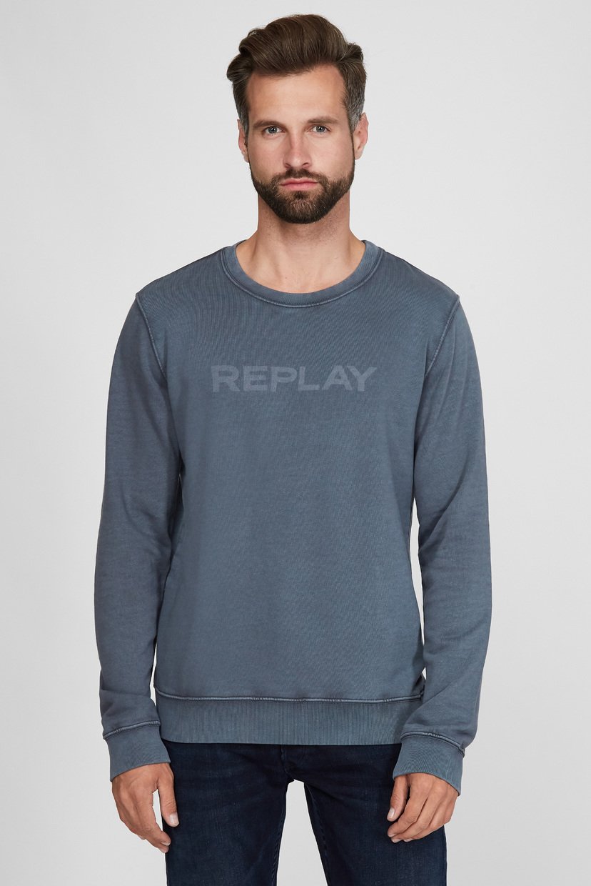 

Мужской серый свитшот Replay  M3537 .000.23158G, Мужской серый свитшот Replay L M3537 .000.23158G