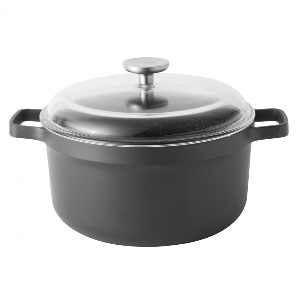 

Кастрюля со стеклянной крышкой BergHOFF Gem 7.3 л