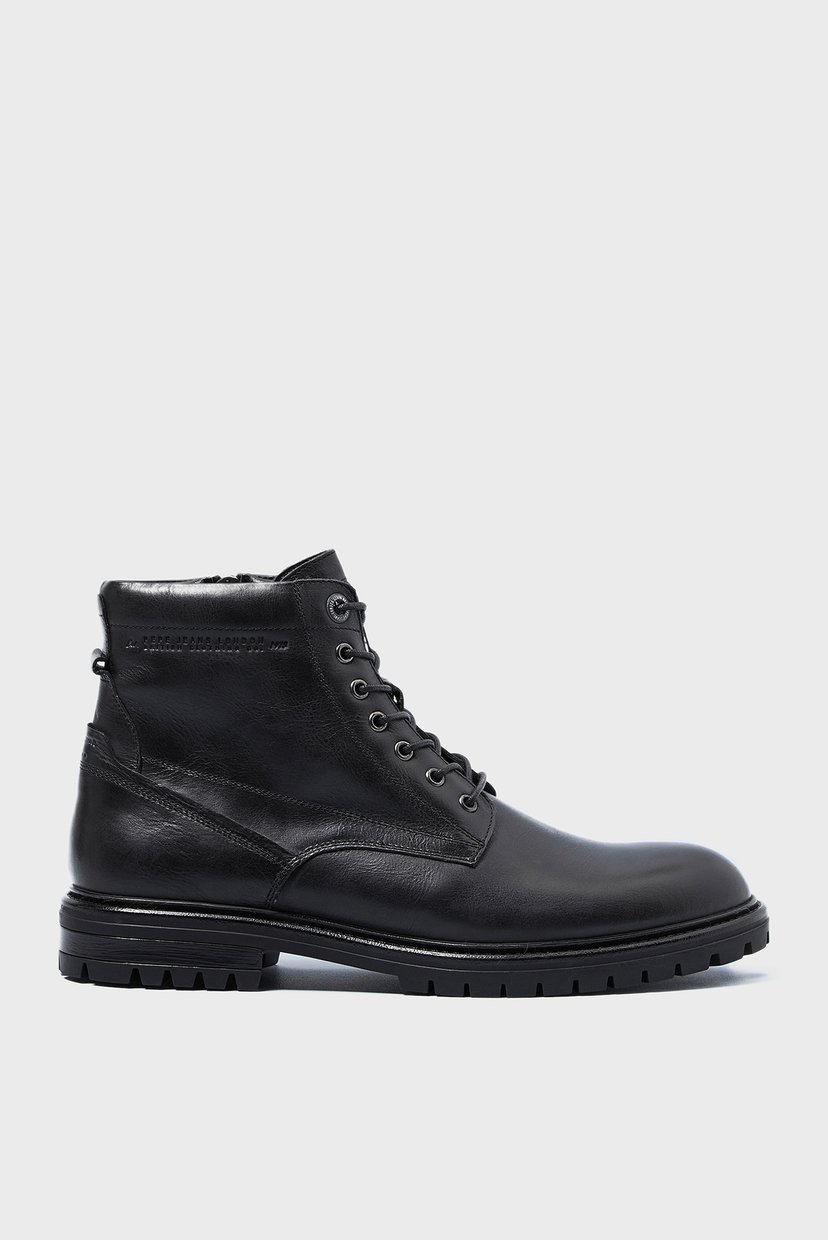 

Мужские черные кожаные ботинки NED BOOT LTH WARM Pepe Jeans 44 PMS50215