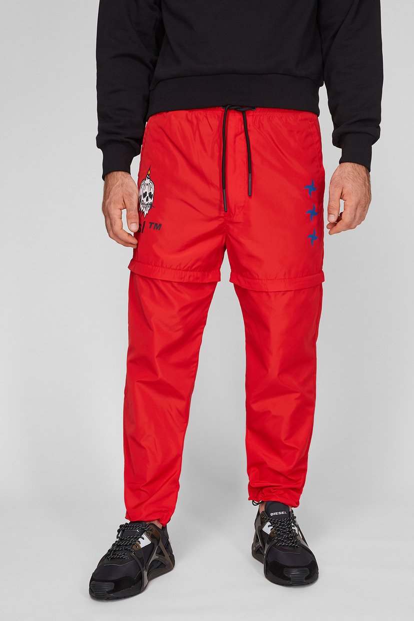 

Мужские красные спортивные брюки P-TOLLER-ZIP Diesel  A02814 0HDAD, Мужские красные спортивные брюки P-TOLLER-ZIP Diesel M A02814 0HDAD