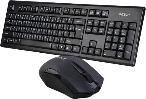 

Комплект (клавиатура, мышь) беспроводной A4Tech 3000N Black USB