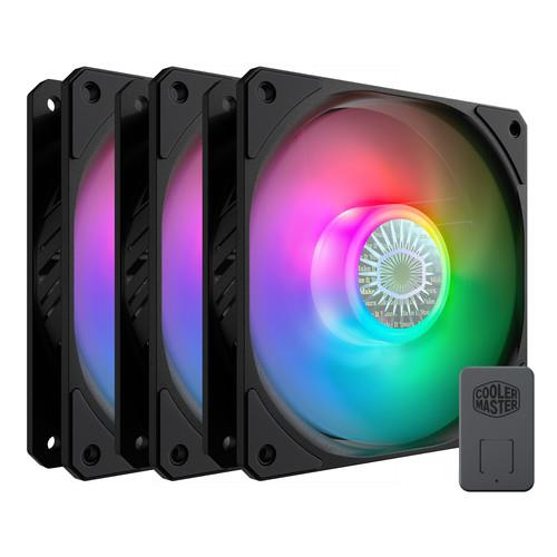 

Вентилятор CoolerMaster SickleFlow 120 3in1 ARGB Sync+Wired ARGB Controller (MFX-B2DN-183PA-R1), 120х120х25 мм, 4pin, черный