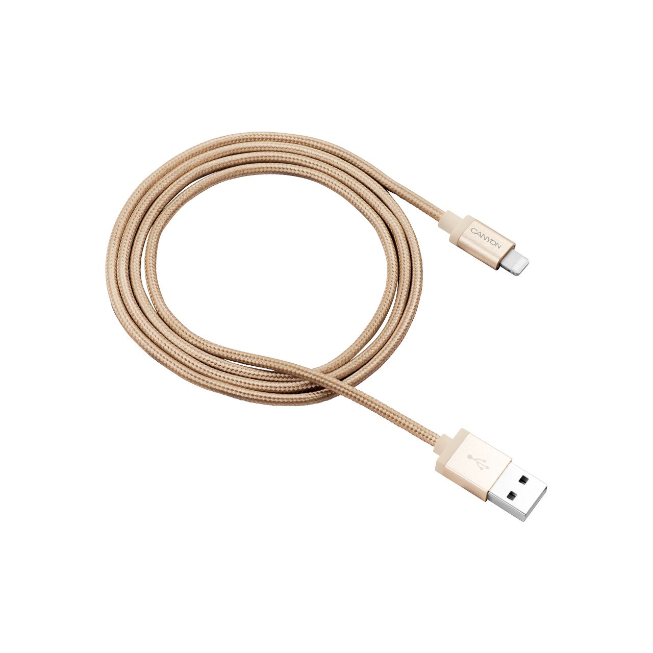 

Кабель Canyon USB - Lightning 1м, Gold (CNS-MFIC3GO)