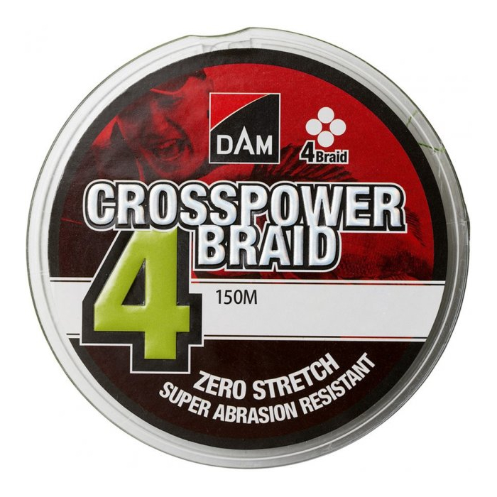 

Шнур DAM Crosspower 4-Braid 150m 0.22mm 11.3kg зеленый (66580)