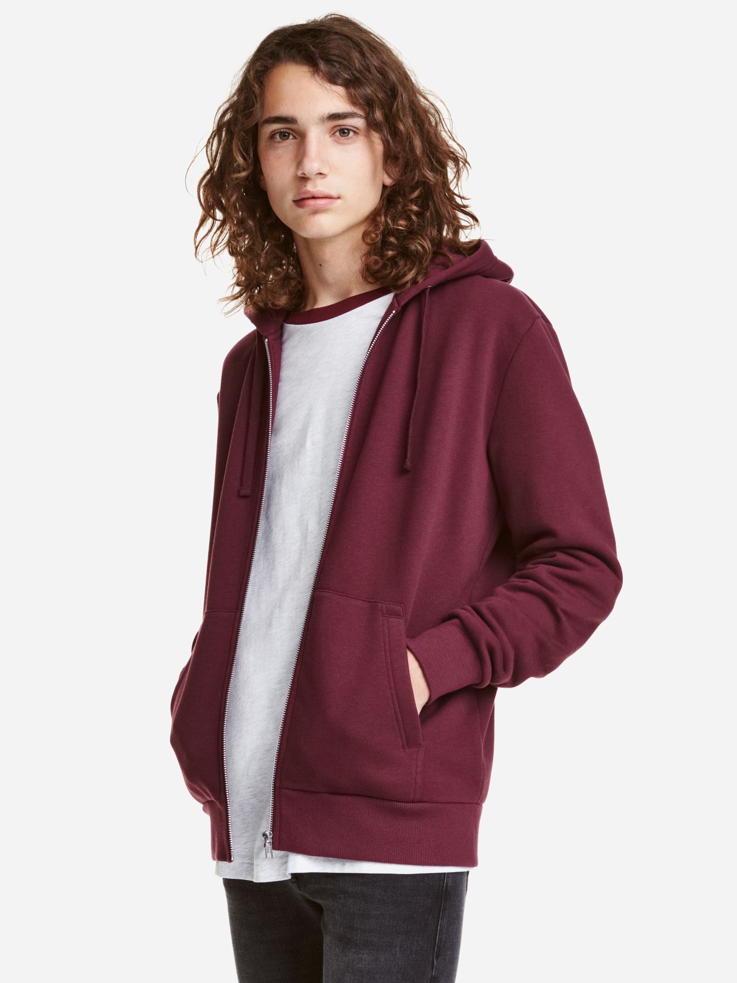 

Толстовка H&M 4221066wtr S Бордовая