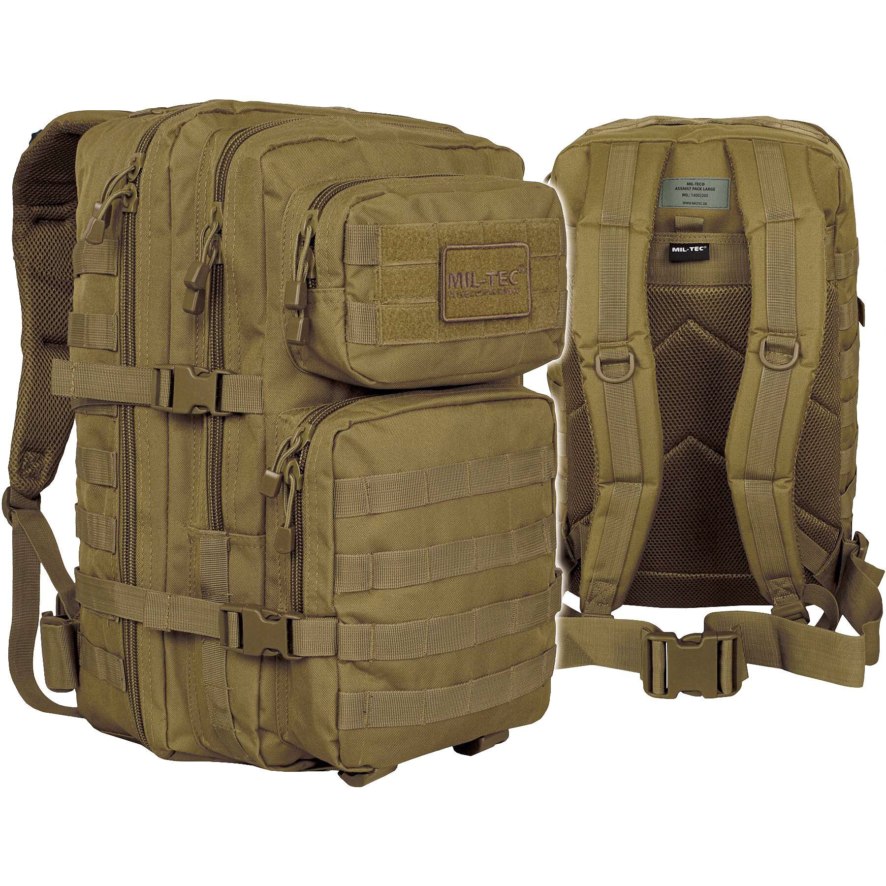 

Рюкзак тактический большой 36л молли BACKPACK US ASSAULT LARGE Койот