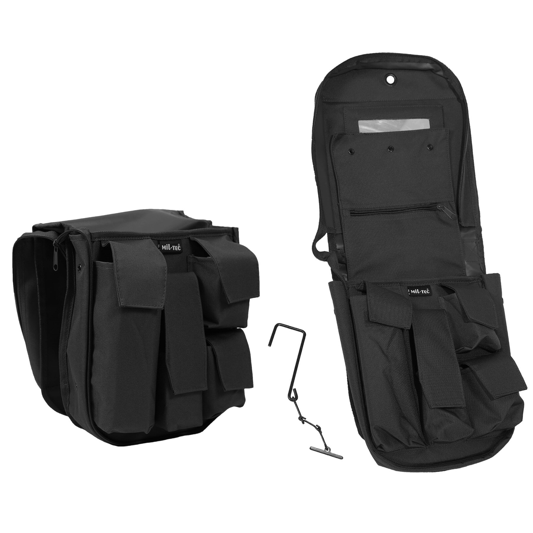 

Сумка для туалетных принадлежностей, несессер большой COSMETIC ORGANIZER WITH MIRROR Черная