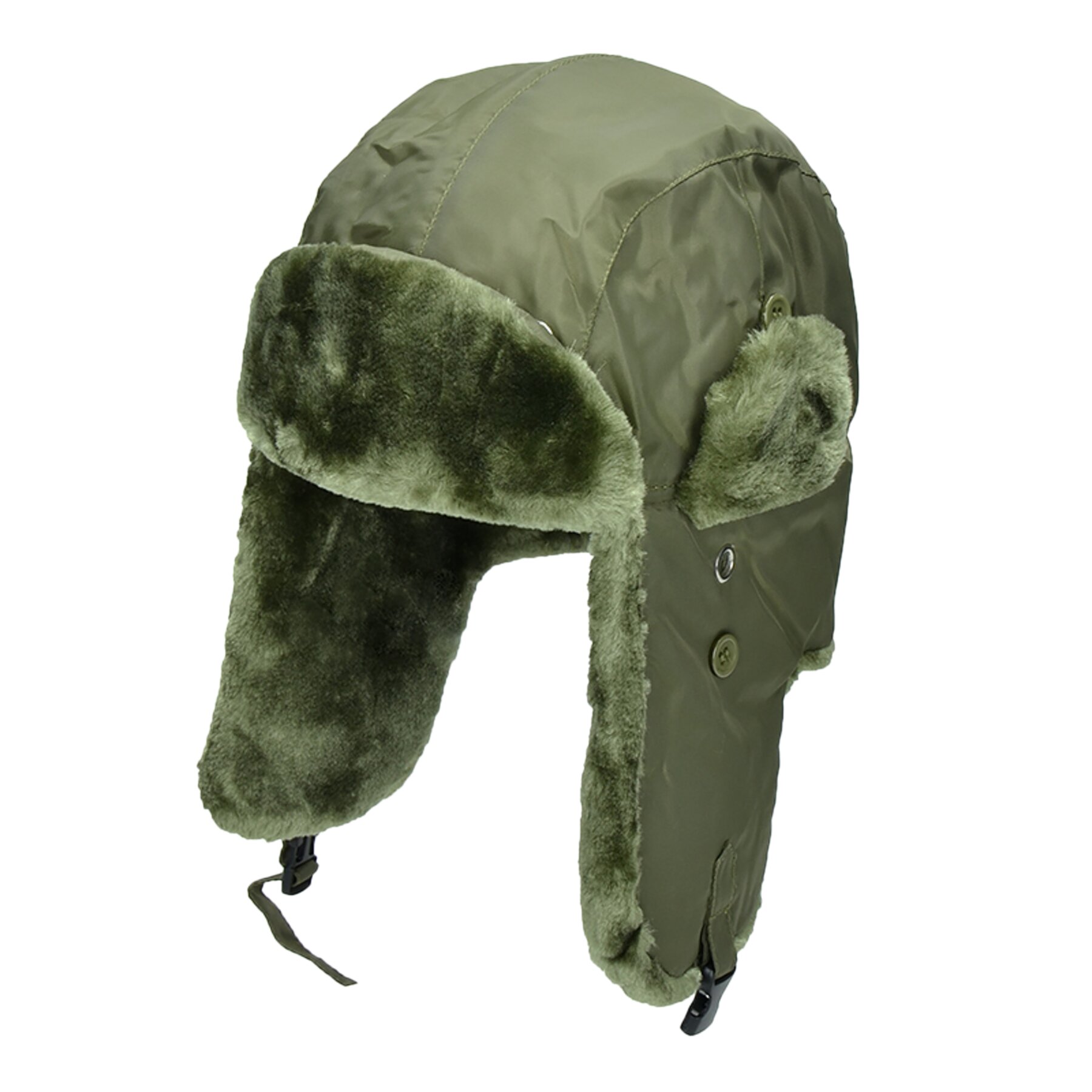 

Шапка-ушанка MIL-TEC MA1 Pilot Fur Hat Оливковая M