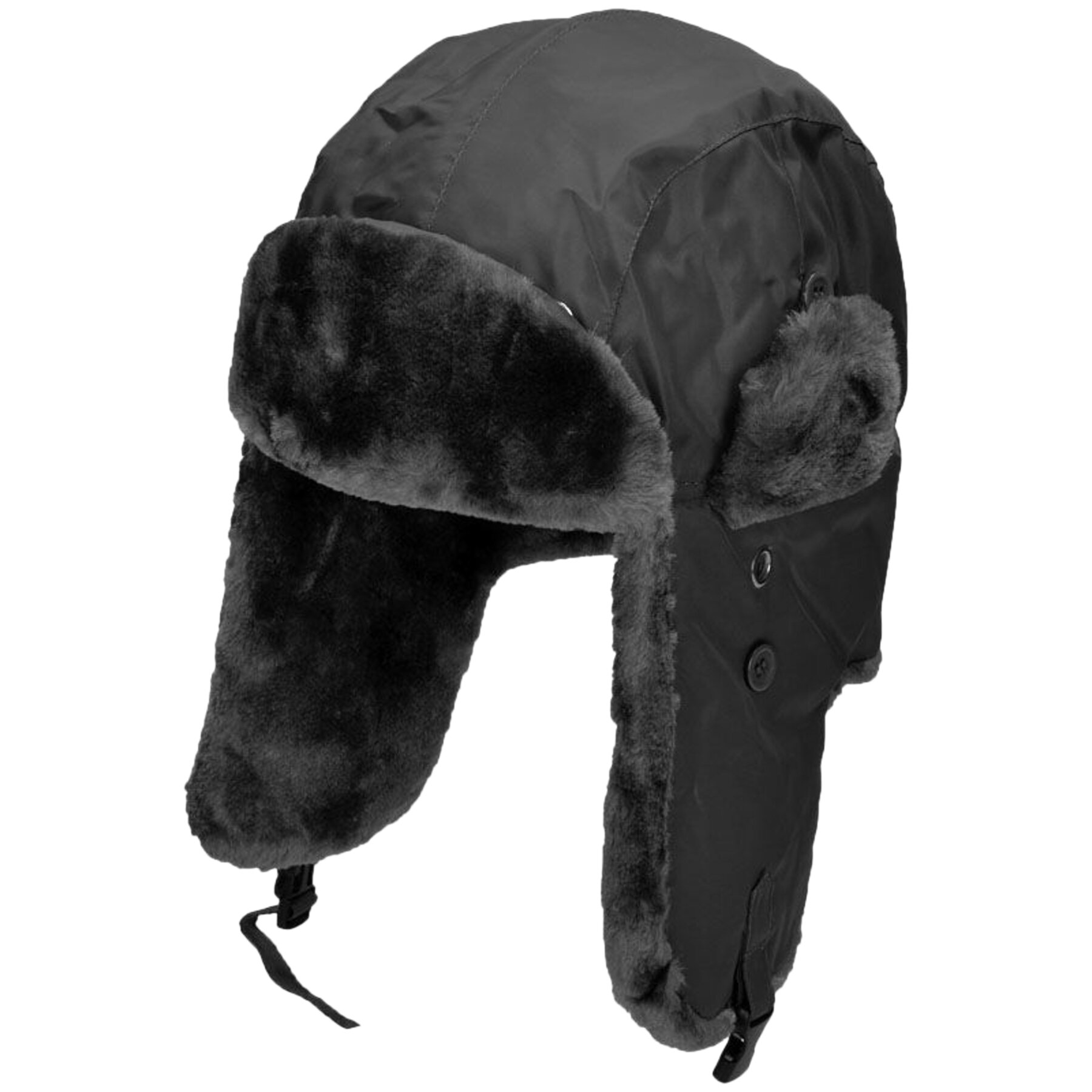 

Шапка-ушанка MIL-TEC MA1 Pilot Fur Hat Черная XL