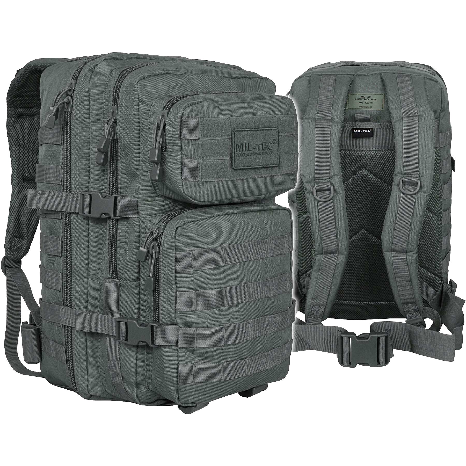 

Рюкзак тактический большой 36л молли BACKPACK US ASSAULT LARGE Темно-серый