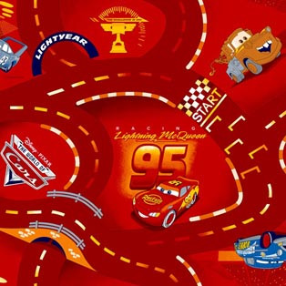 

Ковролин AW WORLD OF CARS 10 3м красный с рисунком