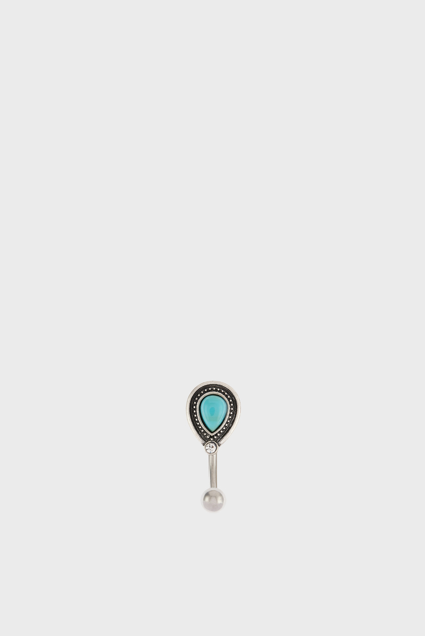

Женская серебристая серьга-пирсинг TURQ TEARDROP BELLYB Accessorize OS 884863