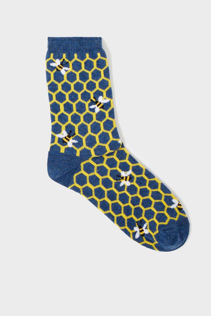 

Женские синие носки QUEEN BEE SOCK Accessorize OS 296006