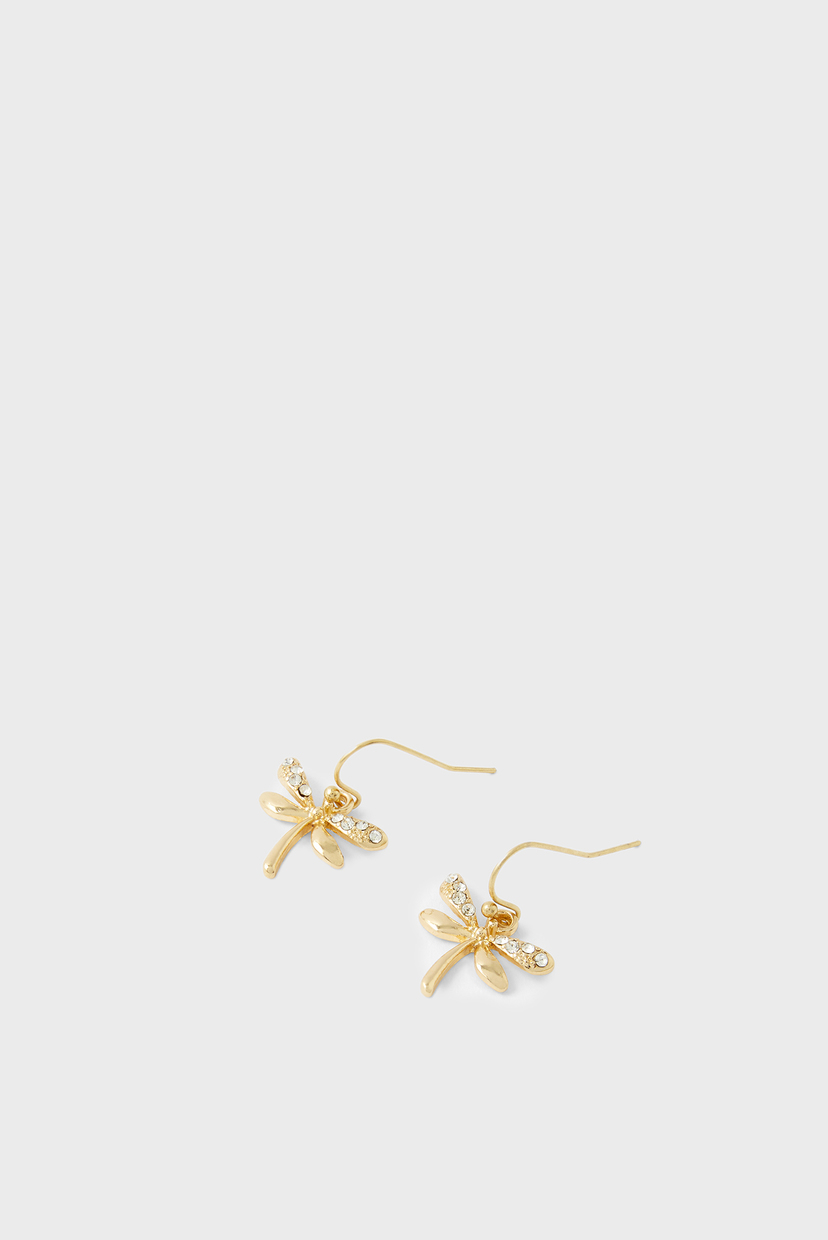 

Женские золотистые серьги DRAGONFLY SHORT DROP Accessorize OS 181835
