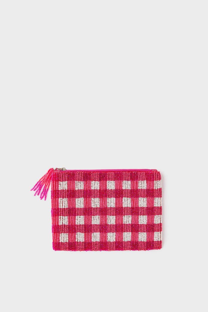 

Женский розовый кошелек Check Gingham Pouch Accessorize OS 189084