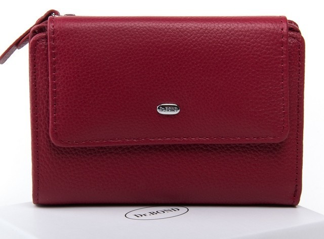 

Женский кожаный кошелек Dr. Bond WN-101 bordeaux-red