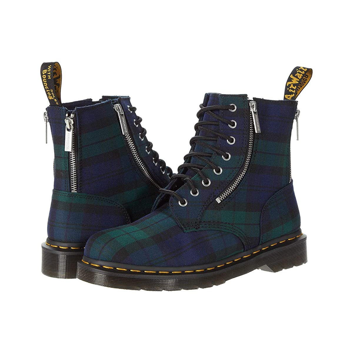 

Ботинки Dr. Martens 1460 Nappa Zip Black Watch Tartan Fabric, 43 (280 мм)