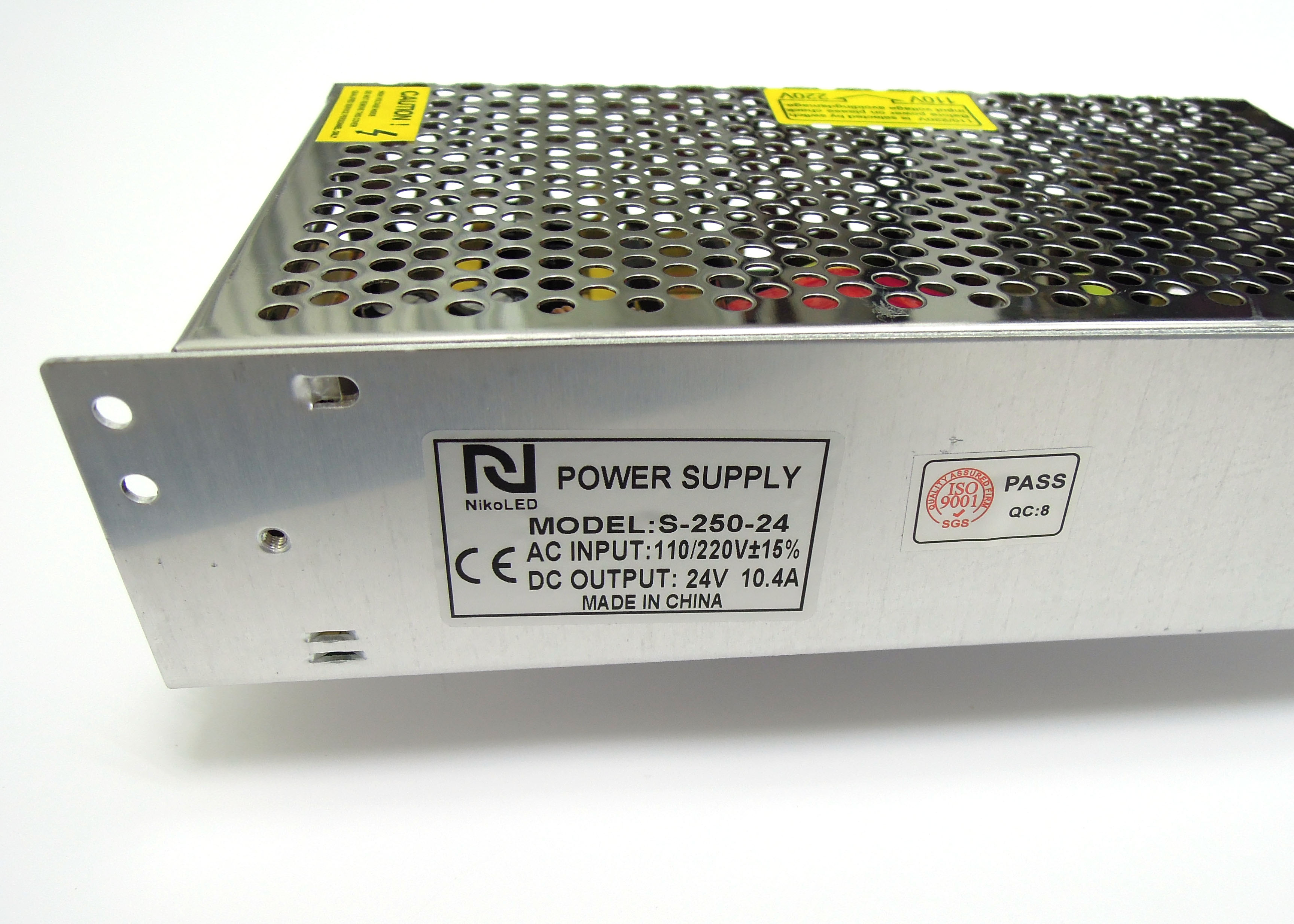 

Блок питания NikoLED 220VAC 24VDC 10,4A S негерметичный (827)