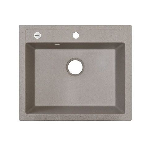 

Мойка для кухни ADAMANT PRIZMA 590х500х200 с/о и переливом, без сифона, терра