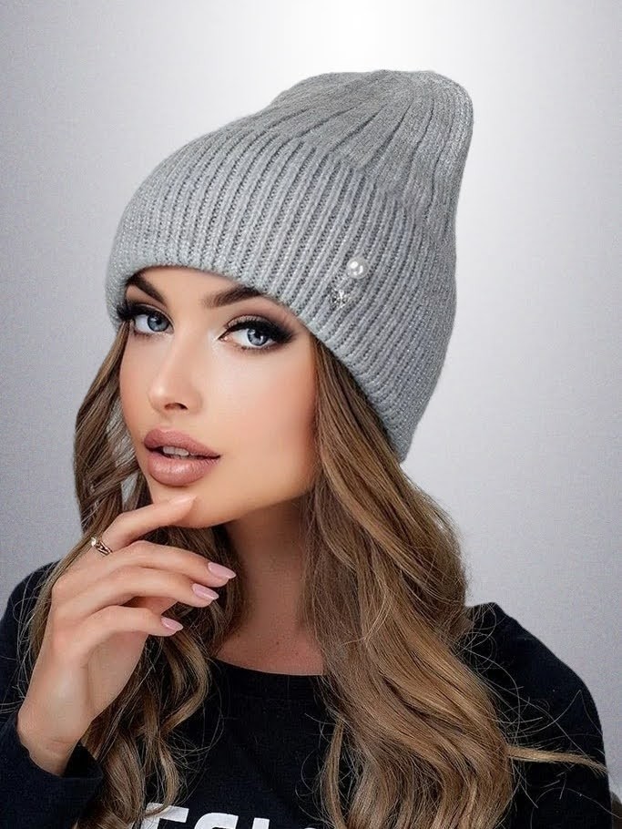 

Женская шапка на флисе Flirt Сонг 54-57 светло-серая
