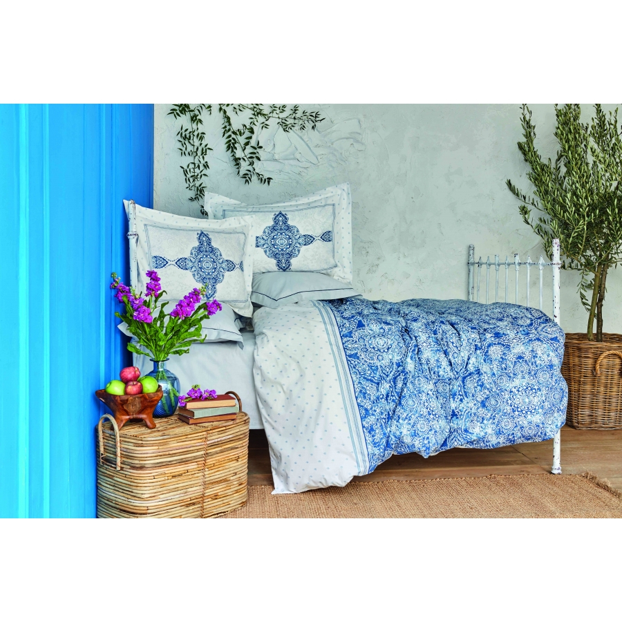 

Постельное белье Karaca Home Евро Голубой 000165269