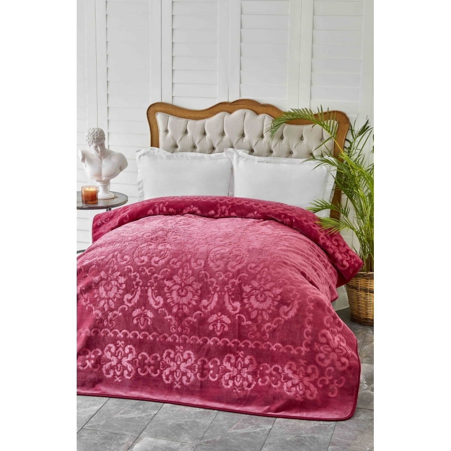

Плед Rauqel best Karaca Home 200х220 см Вишневый 000166220