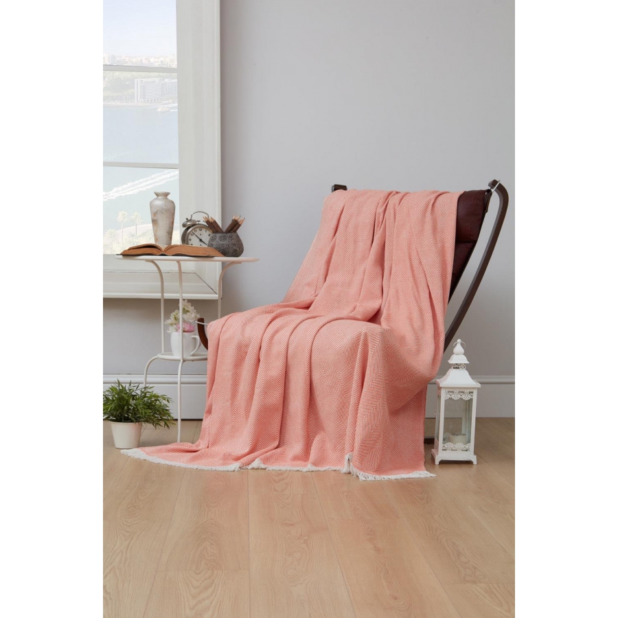 

Плед-накидка Denizli Grapon Eponj Home 190х220 см Оранжевый 000166271