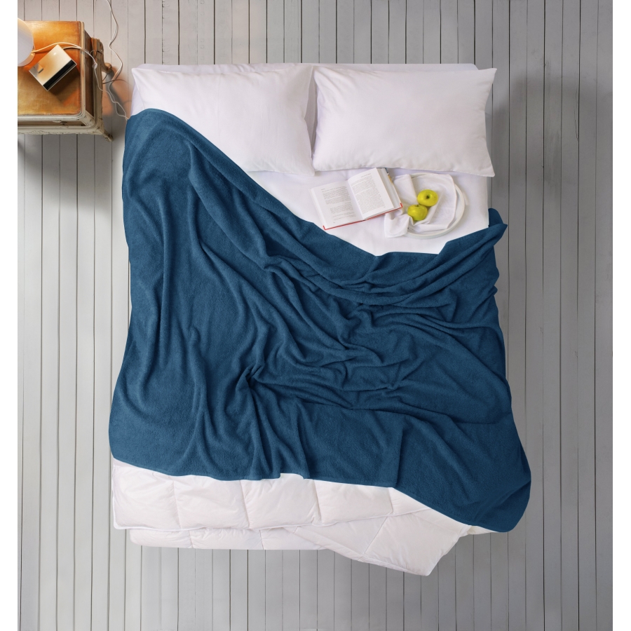 

Простынь махровая Iris Home 190х220 см Синий 000164581