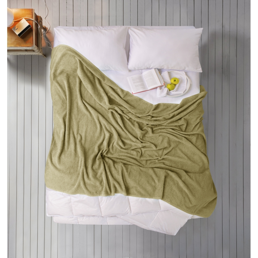 

Простынь махровая Iris Home 155х220 см Оливковый 000164569