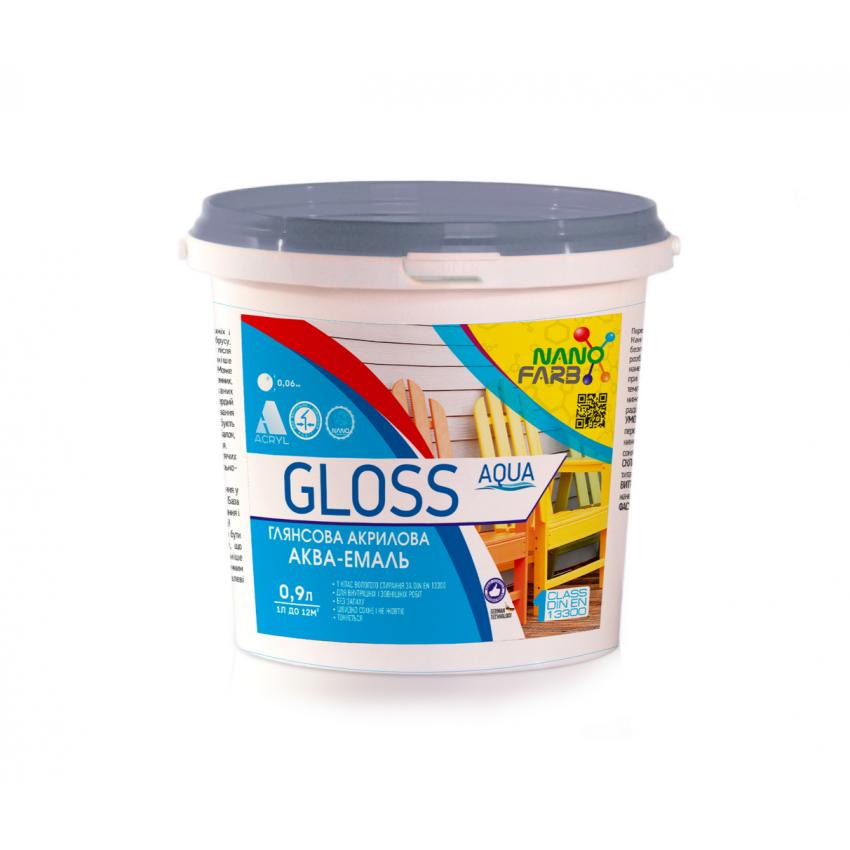 

Эмаль универсальная Gloss Aqua Nanofarb 0.9 л (gal1)