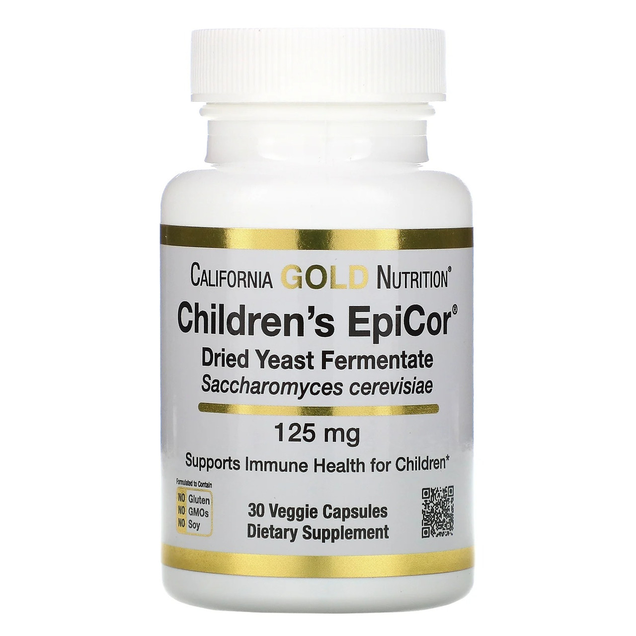 

Эпикор California Gold Nutrition EpiCor для детей 125 мг 30 растительных капсул