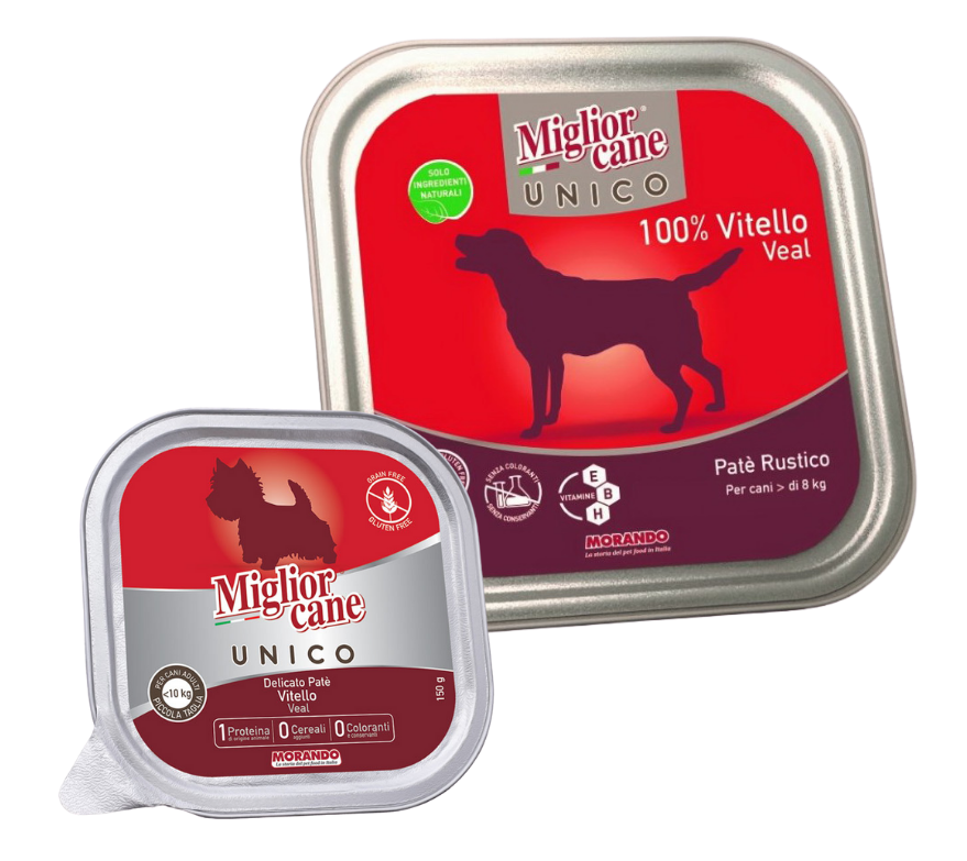 

Влажный корм для собак Morando MigliorCane UNICO 100% телятина 150 г х 12 шт