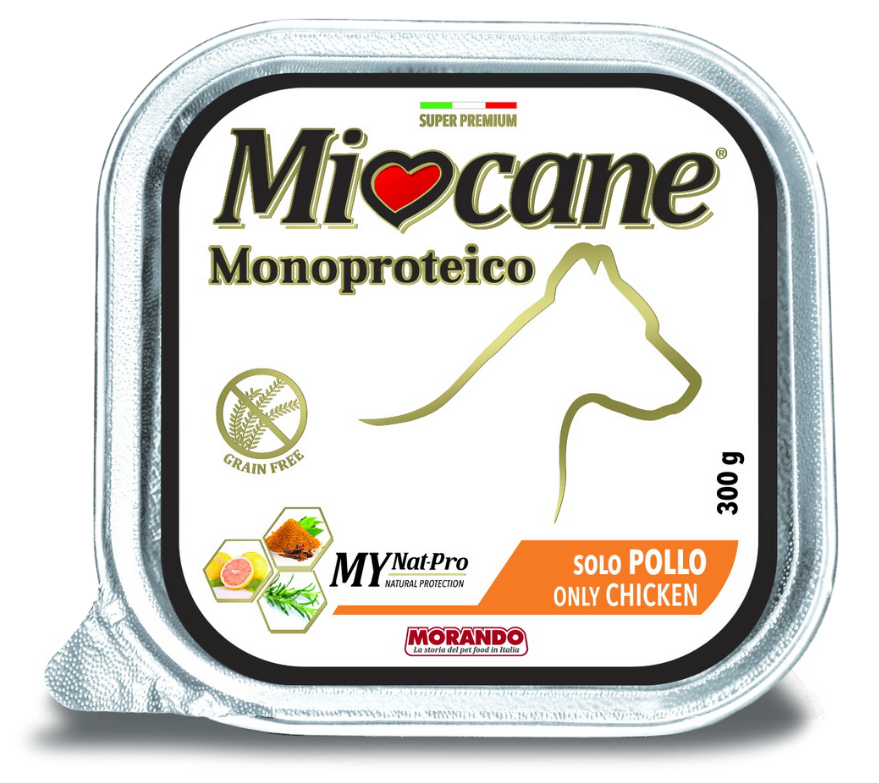 

Влажный корм для собак Morando MioCane Monoproteico 100% курица 300 г х 6 шт